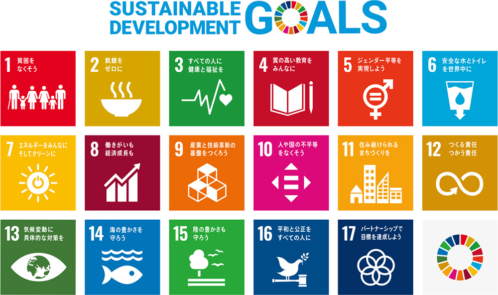 SUSTAINABLE DEVELOPMENT GOALS SDGs 17の目標